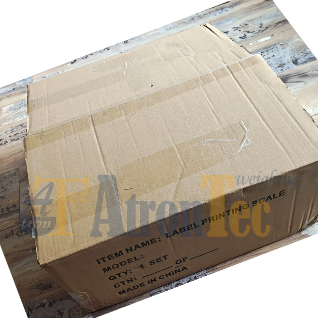Preisrechnende Etikettendruckwaage mit 30 kg Kapazität und RS232- und RJ45-Schnittstelle