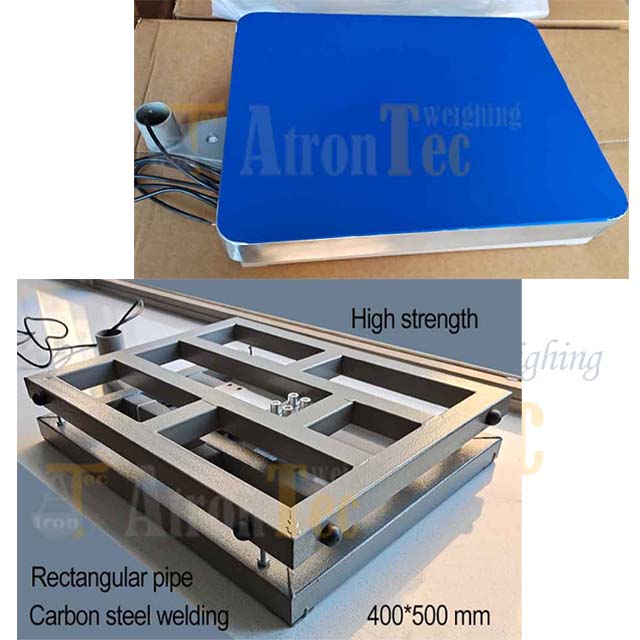 400 * 500 mm Karbonstahl-Waageplattform, elektronische Plattformwaage mit 200 kg Kapazität