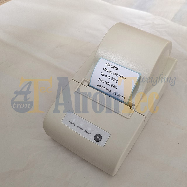 C12 Edelstahl-Wägeanzeige mit Etiketten-Barcode-Drucker, WIFI-Etikettendruck-Gewichtsanzeige